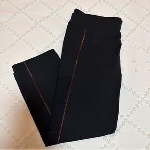 NWT All Day Alba Emma Cropped Legging Resort Apparel in Midnight Black Size L